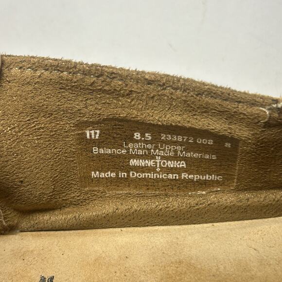 Minnetonka Gabi Slip On Suede Leather Moccasin Loafers Brown Women's Size 8.5 - Picture 6 of 7